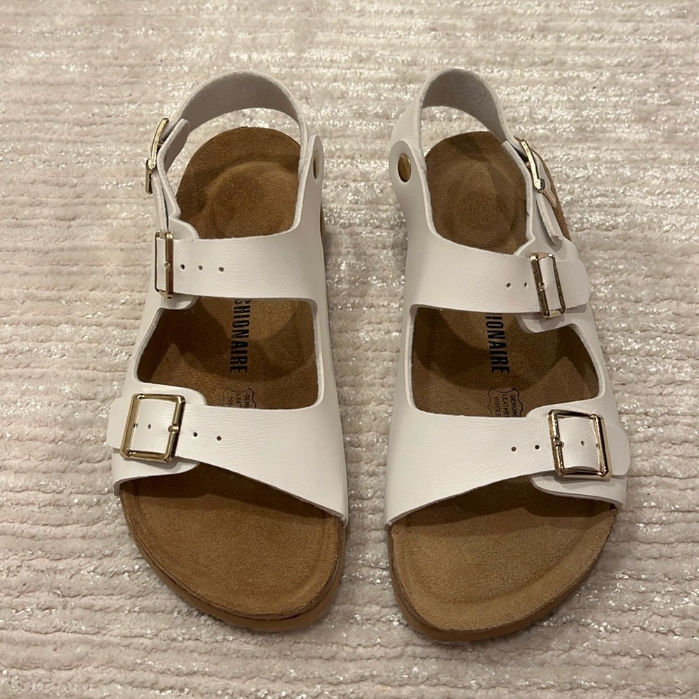CUSHIONAIRE Double Buckle Sling Bag Sandal